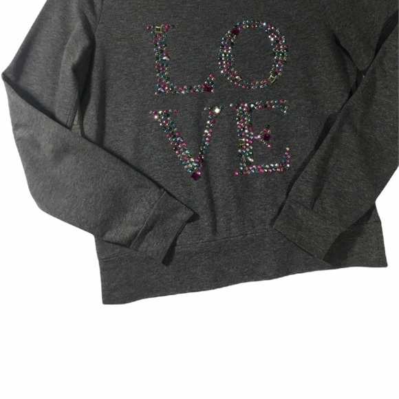 Sweatshirt BONGO LOVE Sequin Size Med - Picture 2 of 13